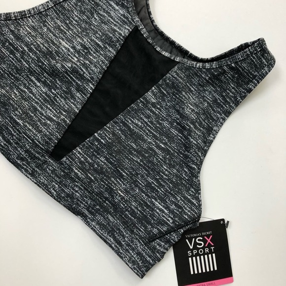 VSX Sport | High Neck Mesh Detail Sports Bra - Picture 1 of 7